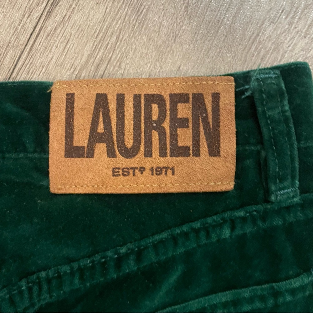 Ralph Lauren Country Jewel Green Velvet Trousers - Picture 5 of 9